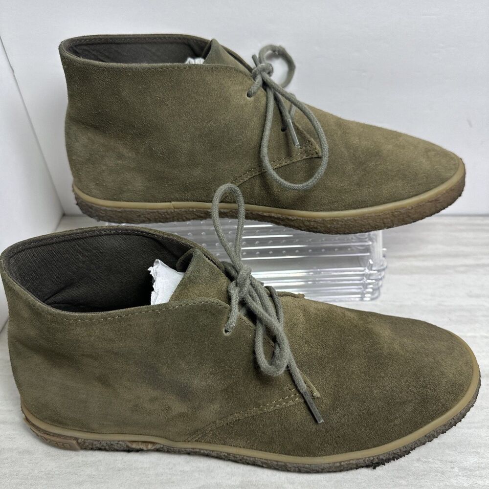 SEAVEES Men's Sun-tans Suede Chukka Boots Olive Green Lace Up Size 9.5